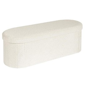 Itopfox Velvet Ottoman Bench with Hidden Storage, Tufted Foot Rest Stool for Living Room, Soft Upholstered Seat, Modern Stylish Design - 1 of 4