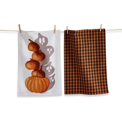 tag Pumpkin Shadow Dishtowel Set Of 2