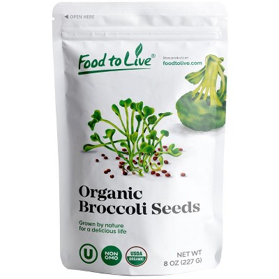 Organic Broccoli Seeds for Sprouting - by Food To Live