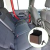 Unique Bargains Universal Car Trash Can Hanging Trash Bin Faux Leather Rhinestones 1 Pcs Black Gold Tone - 2 of 4