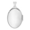 Black Bow Jewelry Sterling Silver 26mm Reversible Scroll Oval Locket - 3 of 4