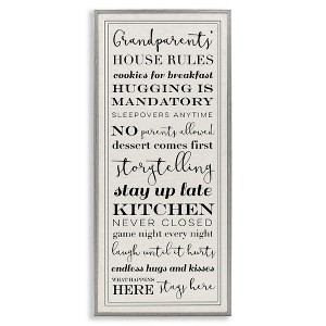 Stupell Industries Grandparents House Rules, 13" x 30" - 1 of 4