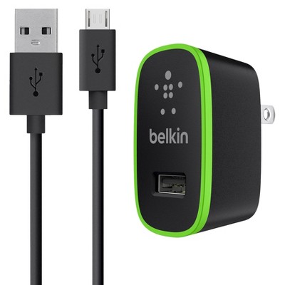 Belkin Universal 2.1A Home Charger with 4' Micro-USB ChargeSync Cable - Black