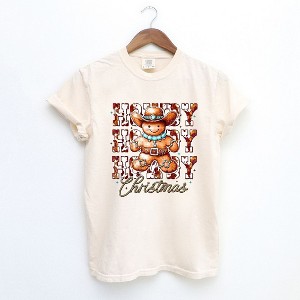 Simply Sage Market Women's Howdy Gingerbread Short Sleeve Garment Dyed Tee - 1 of 4