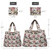 Wrapables Large & Small Foldable Nylon Reusable Shopping Bags (Set of 2), Bear Family - 2 of 4