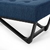 PAGED Contemporary Style Ottoman Bench Button-Tufted Entryway Bench Stylish End Of Bed Bench with Black Geometric Legs for Living Room - 3 of 4