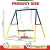BABYYER Flying Saucer Swing Set, with Heavy Duty Full Steel A-Frame Stand, 440 lbs Capacity, Outdoor Playground Equipment for Kids and Adults - 4 of 4