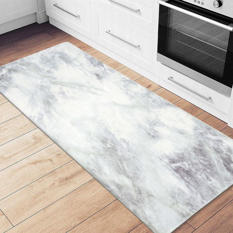 World Rug Gallery Kitchen Marble Pattern Anti Fatigue Standing Mat, 2 of 11