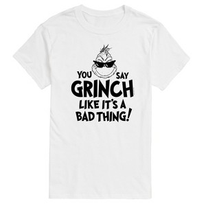 Men's - Dr. Seuss - The Grinch You Say Grinch Like It's A Bad Thing Short Sleeve Graphic T-Shirt - 1 of 4
