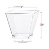 Smarty Had A Party 2 oz. Clear Plastic Mini Verrine Sample Cube Cups - 240 pcs - 4 of 4