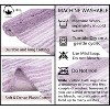 Gradiation Bathroom Decor, Washable Rug, Bathroom Mat, Bathroom Rug Set, Bath Mat Set, Bath Floor Mat Non-Slip, 3 Pcs Set with Contour, Purple - 4 of 4