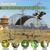DOMETOUR Large Metal Chicken Coop 9.2'W X 12.5'L X 6.5'H, Steel Wire, Waterproof Uv Oxford Cloth, For Duck Rabbit Sheep Bird Outdoor Use - 3 of 4