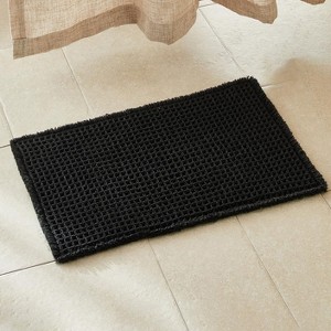 BAGOKIE Waffle Non-Slip Bath Mat Super Absorbent & Quick Dry Bathroom Rug - 1 of 4