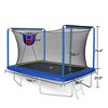Jump Into Fun 8FT × 12FT Rectangular Trampoline With Basketball Board,Ball Inflator,Ladder, Galvanized steel frame, Weatherproof For Kids and Adults - 2 of 4