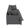 Whisen Oversized Modern Sofa Module for Modular Sectional Sofa, Wide Seat Chenille Armchair with Pillows - 4 of 4