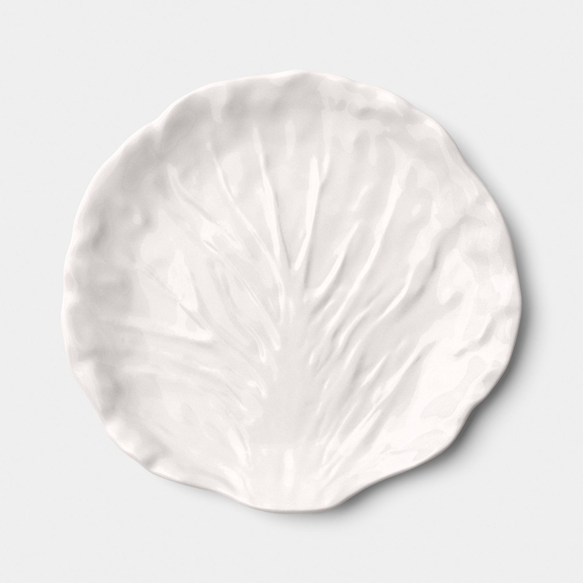 8.75" Stoneware Radicchio Salad Plate White - Threshold™