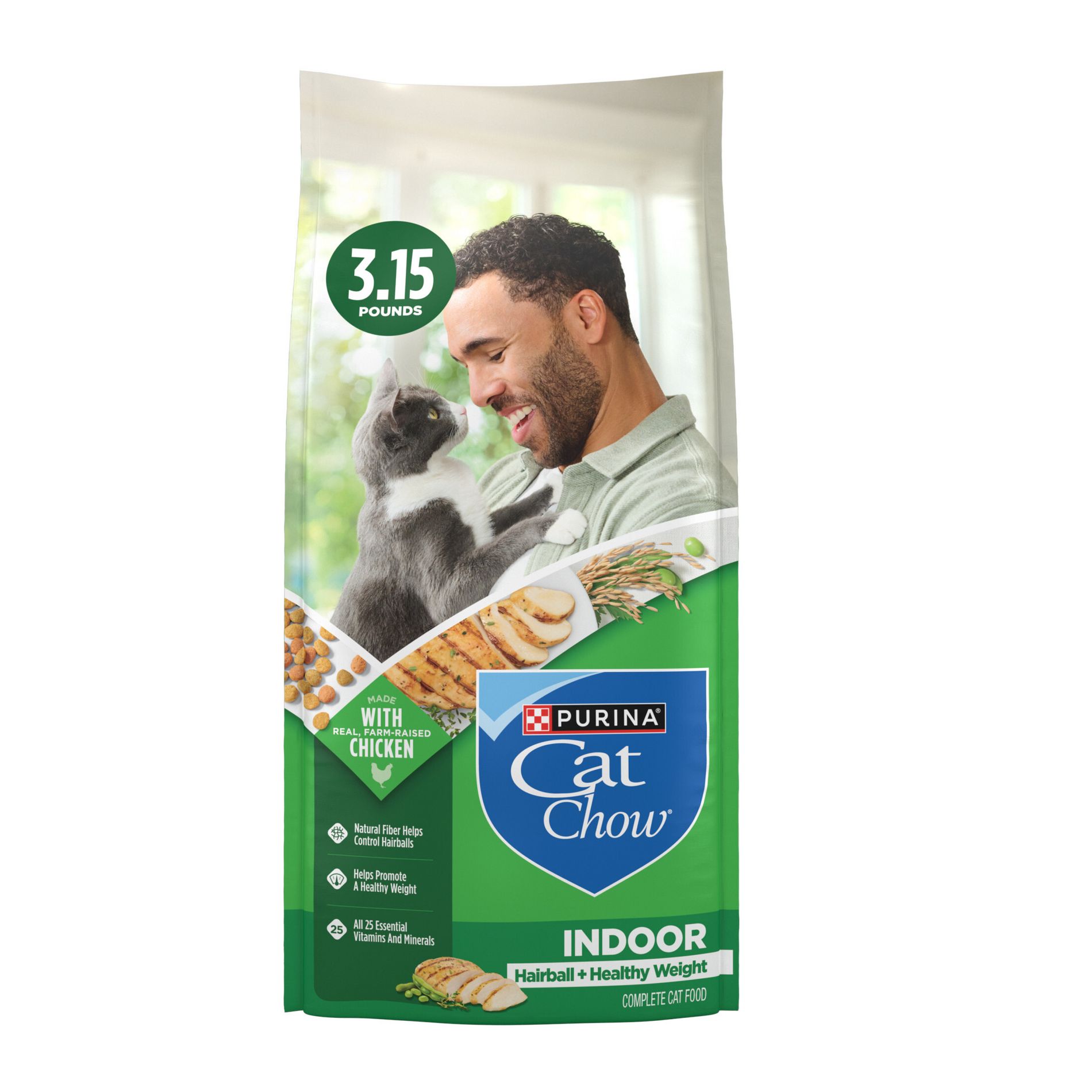 Purina Cat Chow Indoor Healthy Weight & Hairball Control Chicken Flavor Dry Cat Food