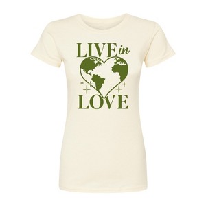 Women's - Instant Message - Live In Love Fitted Graphic T-Shirt - 1 of 3