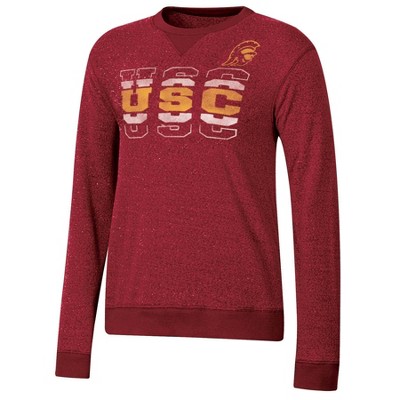 NCAA USC Trojans Women s Crew Neck Fleece Sweatshirt S