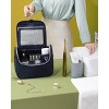 Racxily Handicular cosmetic bag large -capacity Portable solid color hook toile bag - 3 of 4