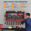 Power Tool Organizer Wall Mount, Heavy Duty 4-Layer Garage Rack, 8 no cord Drill Storage Shelf with Hooks, Drill Bit Shelf Battery Storage Holder - 4 of 4