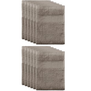 Unique Bargains Durable Soft Absorbent Thick Cotton Kitchen Towels 13 X 13 Inches - 1 of 4
