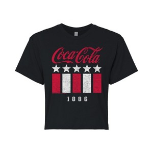 Women's - Coca-Cola - 1886 Stars Stripes Cropped Graphic T-Shirt - 1 of 4