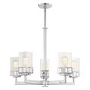 Livex Lighting Harding 5 - Light Chandelier in  Polished Chrome - 3 of 4