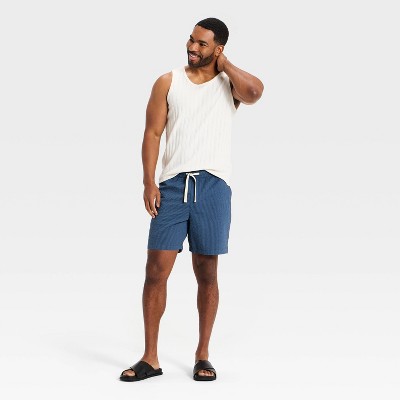 Men's 7" Seersucker Pull-On Shorts - Goodfellow & Co™