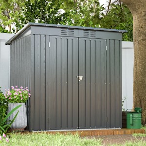 XIYUYEU Outdoor Storage Shed with Lockable Doors Weatherproof Garden Shed for Garden, Lawn, Patio - 1 of 4