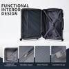 100% ABS Lightweight Suitcase with 360° Spinner Wheels, Telescoping Handle & Spacious Interior Durable, Secure Travel Luggage Set - 3 of 4