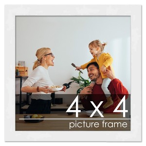 PosterPalooza | 4x4 Wood Frame with UV Acrylic, 6 Finishes: Black, White, Bronze, Silver, Wood, Mahogany - 1 of 4