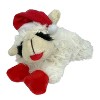 Multipet 6" Christmas Lamb Chop with Santa Hat Dog Toy - image 4 of 4