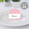 Big Dot of Happiness Pink Elegantly Simple - Guest Party Favors Tent Buffet Card - Table Setting Name Place Cards - Set of 24 - 2 of 4