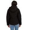Women's Winter Short Stretch Packable Puffer Coat - S.E.B. By SEBBY - 2 of 4