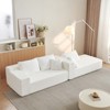 TiramisuBest 104 Inch Cloud Sectional Couch Chenille L Shape Chaise Deep Seat Modular Sofa Vacuum Compressed 5 Pillow Wrinkle Free - 3 of 4