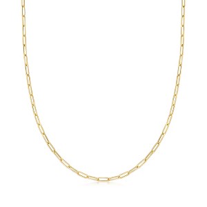 Ross-Simons Italian 18kt Yellow Gold Paper Clip Link Necklace - 1 of 3