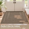 Dirt Trapper Door 32 inchx 48 inch Non - Slip Washable Doormats Beige Entrance Dirt Resistant Absorbent Low Profile Floor Mats - 2 of 4