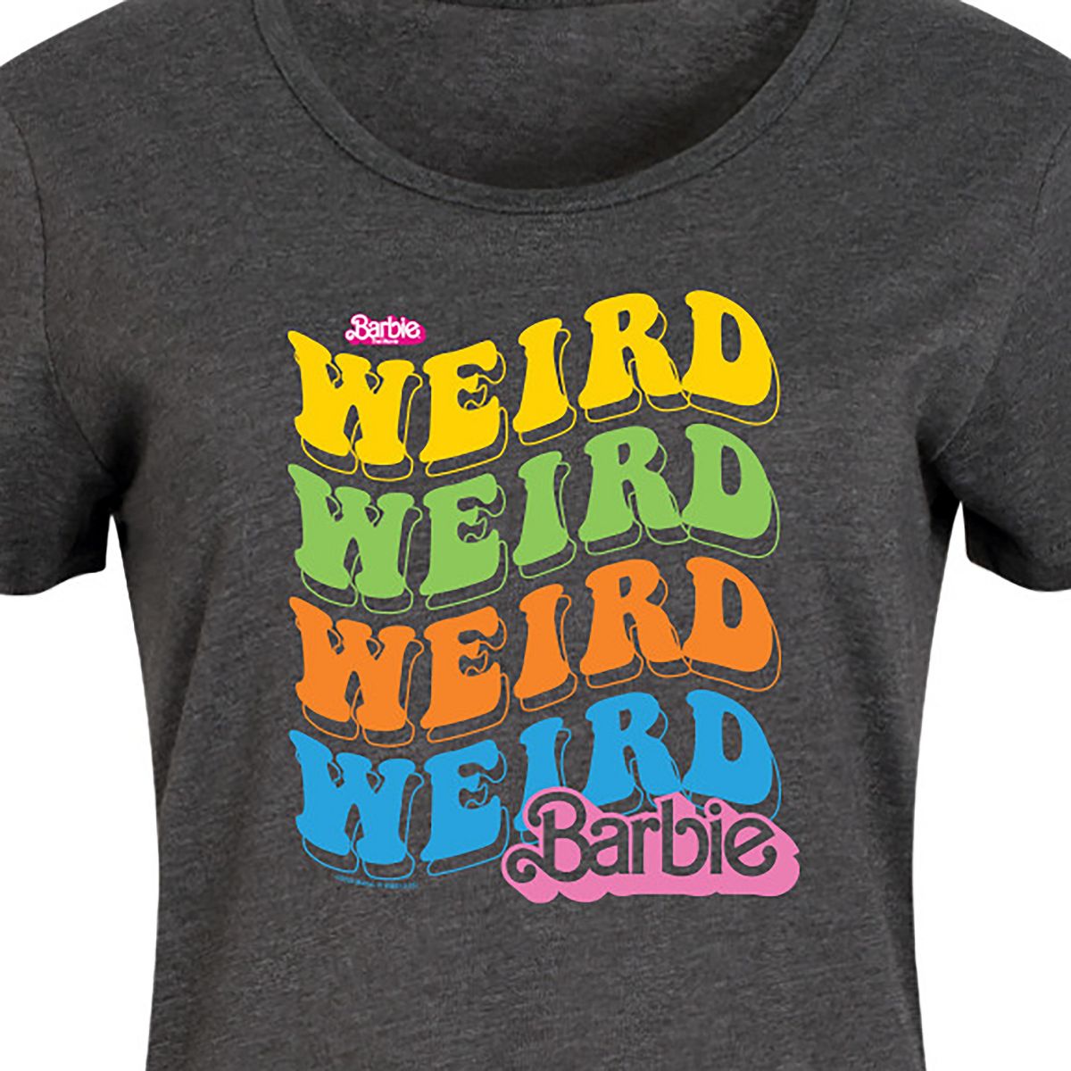 Women's - Barbie - Weird Stack Graphic T-shirt Dress - thumbnail 7