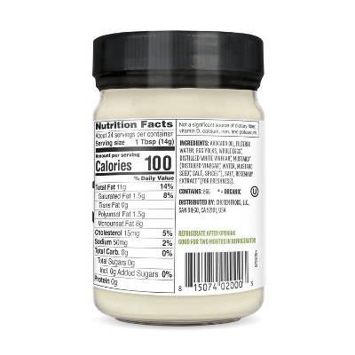 Classic Vegan Avocado Oil Mayo with Cage-Free Eggs