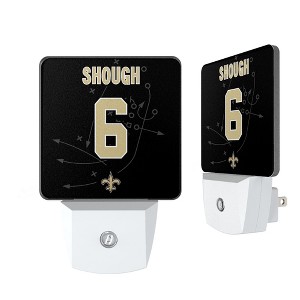 NFL New Orleans Saints Players Game Tactic Night Light 2-Pack - 1 of 4