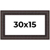 PosterPalooza | Panoramic 3.5" Wide Ornate Brown Frame - UV Acrylic, Foam Board Backing, Hanging Hardware - 2 of 4