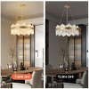 BAOURE 32 Inch 24-Light Modern Crystal Gold Chandelier Round Brass Chandelier For Living Room Dining Room - 3 of 4