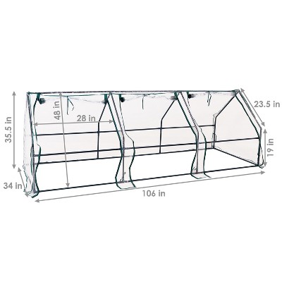 ClearView 36" Portable Mini Greenhouse with UV Protective PVC Cover