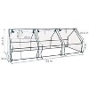 Sunnydaze Outdoor Portable Slanted Top Plant Shelter Mini Cloche Greenhouse with Zipper Doors - 36" - Clear - 3 of 4