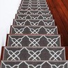 Sussexhome Zigzag Collection Non-Slip Carpet Stair Treads, 9" X 28" - 2 of 4