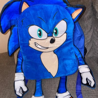 Sonic The Hedgehog Character With 3-d Ears And Quills Mini Faux Leather  Backpack Blue : Target