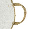 Handled Woven White Decorative Bowl Seagrass & Rope - Foreside Home & Garden - 4 of 4