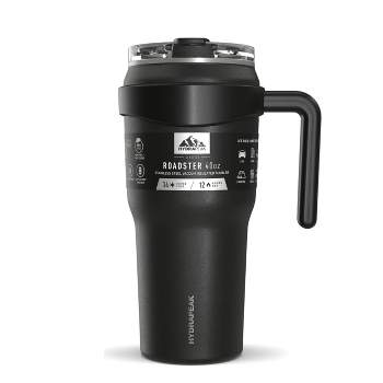 Hydrapeak Roadster 40oz Stainless Steel Tumbler Double Wall Vacuum Insulated Water Bottle With Handle & 2 in 1 Straw Lid