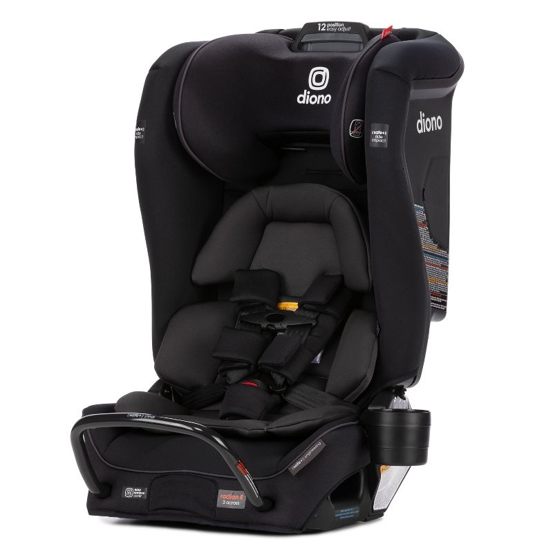 Diono Radian 3RXT Safe + Latch Convertible Car Seat - Jet Black, 1 of 10